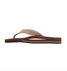 Rainbow Men's Double Layer Leather Sandals Dark Brown side view