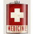 Trixie & Milo medicine flask, stainless steel with measurement markings
