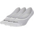Nike Women's Everyday Lightweight Footie Socks in white displayed at angle