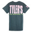 TYLER'S Dark Heather/Azalea Block Tee - The Woodlands back view