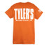 TYLER'S Texas Orange/White Block Tee Round Rock back view