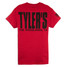 TYLER'S Antique Red/Black Block Tee back view detail