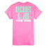 TYLER'S Azalea/Bright Mint Block Tee Racquet & Jog back