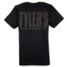 TYLER'S Black/Black Block Tee in Round Rock colorway, back view
