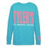 TYLER'S Lagoon Blue/Baby Pink Long Sleeve Comfort Color Tee