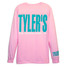 TYLER'S Blossom Pink/Teal Long Sleeve Comfort Color Tee back view