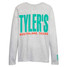 TYLER'S Vintage White/Mint Long Sleeve Track Tee Southlake back