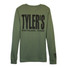 TYLER'S Military Green/Black Long Sleeve Track Tee