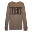 ERLEBNISWELT-FLIEGENFISCHEN'S Brown/Black Long Sleeve Track Tee - Austin ERLEBNISWELT-FLIEGENFISCHEN'S Brown/Black Long Sleeve Track Tee - Austin
