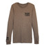 TYLER'S Brown/Black Long Sleeve Track Tee front view