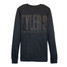 TYLER'S Black Long Sleeve Track Tee The Woodlands back view