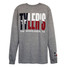 TYLER'S Grey/Texas Flag Long Sleeve Track Tee The Woodlands back view