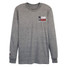 TYLER'S Grey/Texas Flag Long Sleeve Track Tee Austin front view