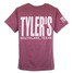 TYLER'S Berry Comfort Color Pocket Tee styled view