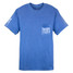 TYLER'S Blue Comfort Color Pocket Tee back detail