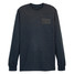 TYLER'S Black Long Sleeve Block Tee, front angle view