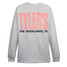TYLER'S Ash and Baby Pink Long Sleeve Block Tee back view