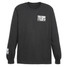 TYLER'S Black and White Long Sleeve Block Tee angled side view