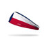 JUNK Texas flag headband in blue and white angle view