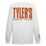 TYLER'S White/Burnt Orange Long Sleeve Tee