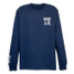 TYLER'S Navy/White Long Sleeve Block Tee Racquet & Jog front view