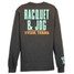 TYLER'S Charcoal and Mint Long Sleeve Block Tee back view