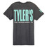 TYLER'S Dark Grey Heather/Mint Track Tee