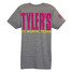 TYLER'S Heather Grey/Pink Track Tee