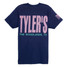 TYLER'S Navy/Panther Pink Track Tee The Woodlands back view