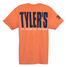 TYLER'S Orange/Navy Track Tee Ft. Worth back view