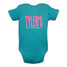 TYLER'S Caribbean Blue/Pink Panther Onesie back view