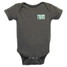 TYLER'S Charcoal/Mint Onesie full length