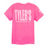TYLER'S Kids' Neon Pink Comfort Color Tee back view