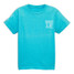 Racquet & Jog Kids' Lagoon Blue Comfort Color Tee front view
