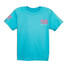 TYLER'S Kids' Lagoon Blue/Baby Pink Comfort Color Tee front view