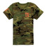 Racquet & Jog Kids' Camo/Orange Tee front view