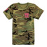 Racquet & Jog Kids' Camo/Pink Tee front view