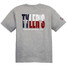 TYLER'S Kids' Grey/Texas Flag Tee Round Rock back view