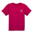 Racquet & Jog Kids' Heliconia/Mint Tee front view