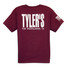 TYLER'S Kids' Maroon/White Tee back view