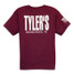 TYLER'S Kids' Maroon/White Tee maroon colorway