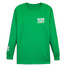 TYLER'S Kids' Green and White Long Sleeve Tee shirt angle view