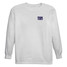 TYLER'S Kids' White/Navy Long Sleeve Tee front view