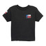 TYLER'S Toddlers' Black/Texas Flag Tee Black/Texas Flag side detail
