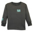 TYLER'S Toddlers' Charcoal/Mint Long Sleeve Tee flat lay