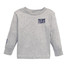 TYLER'S Toddlers' Grey/Navy Long Sleeve Tee