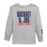 Racquet & Jog Toddlers' Grey/Navy Long Sleeve Tee back view