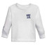 TYLER'S Toddlers' White/Navy Long Sleeve Tee front view