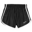 Women's Black/White/Black Racer Shorts