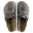 Birkenstock Boston Soft Footbed Clogs - Oiled Leather Iron